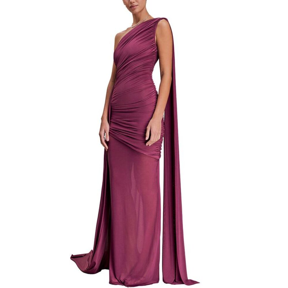 Dilireba Womens One-Shoulder Maxi Dress